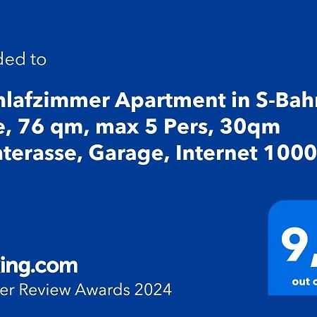 Gärtringen 3 Zimmer Apartment In S-Bahn Naehe, 76 Qm, Max 5 Pers, 30Qm Dachterasse, Garage, Internet 1000 Mbit מראה חיצוני תמונה